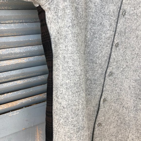 Raised By Wolves x Woolrich Plaid Contrast Button Shirt Sz M Unisex - Picture 8 of 15